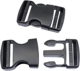 Side Release Buckles 5/8,3/4,1,1-1/4,1-1/2,2 inch Heavy Duty Plastic Buckle Clips Snaps Backpack Buckle Replacement