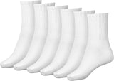 Women Crew Sock Cotton Casual Calf Socks 6 Pairs Size 5-10