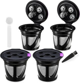 Reusable K Cups Compatible for Keurig Supreme and K-Supreme Plus, Refillable Kcup for Keurig Supreme Coffee Maker - MultiStream Coffee Pods Filter (4 Pack)