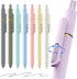 8-Pack Gel Pens, 0.5mm Black Ink Pens Fine Point Smudge-Proof & Fast-Drying, Smooth Ink Retractable Pen for Left Handed School Office Supplies