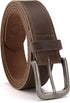 Mens Belts Leather - 35mm Genuine Leather Belts for Men - Ideal Match for Casual Jeans