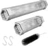 Pellet Smoker Tube Set, 6" & 12" Stainless Steel BBQ Wood Smoker Tube with Brush and 2 Hooks for 2.5hrs/5hrs of Billowing Cold/Hot Smoking for All Grills or Smokers, Smoking Cheese Beef Nuts Fish