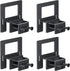 Non Slip Mattress Gaskets for Metal Bed Frame, Mattress Holder in Place Gripper, Adjustable Mattress Retainer Bar, Keep Mattress from Sliding Gripper, 4 PCS, Black