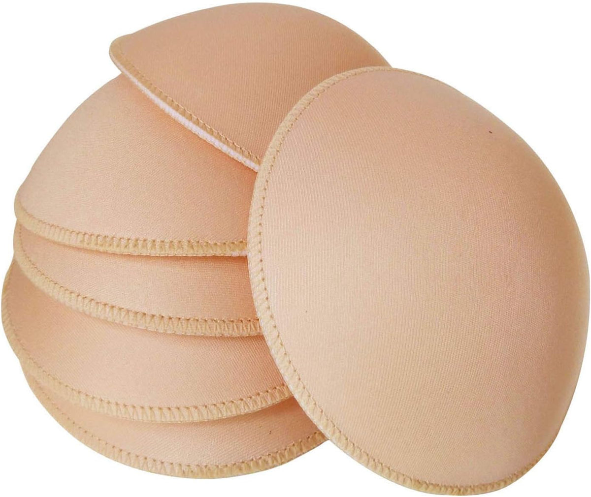 3 Pairs Round Seam Women's Removable Sports Yoga Bra pad, Bikini Top Bra Pads Insert