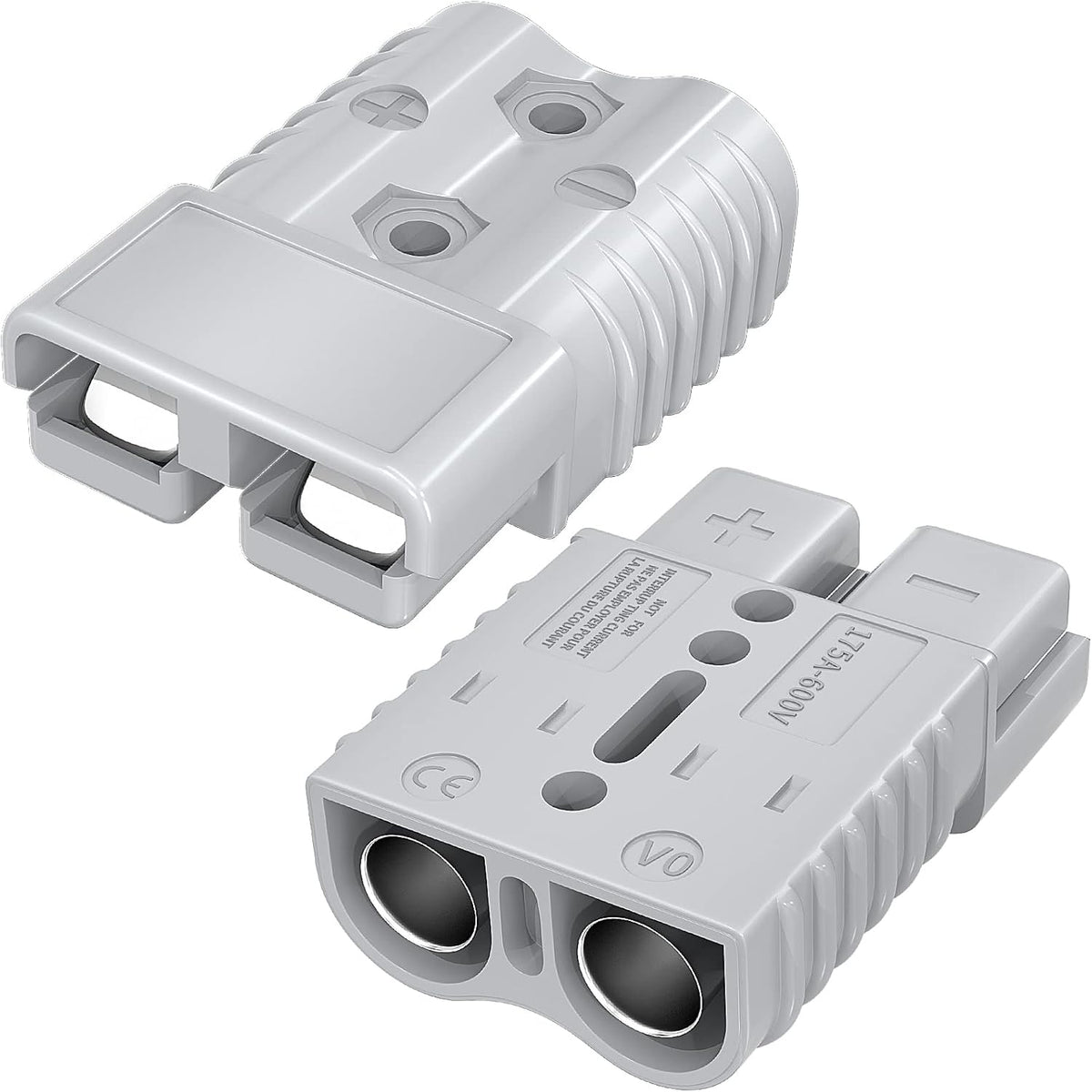 175Amp Battery Quick Connect/Disconnect Connector, 600V 1/0AWG Battery Cable Connector Wire Harness Plug Connector Kit for Car Winch Motor Recovery - 2 Pack