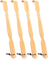 Wooden Bamboo Back Scratcher, 17" Natural Handmade Back Scratchers for Men and Women, New Upgraded Long Handle Back Massager, Relaxation Gifts for Mom and Dad