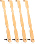 Wooden Bamboo Back Scratcher, 17" Natural Handmade Back Scratchers for Men and Women, New Upgraded Long Handle Back Massager, Relaxation Gifts for Mom and Dad