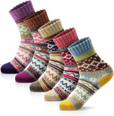 Socks for Women - Stocking Stuffers Gifts for Women - Warm Thick Soft Wool Cozy Crew Socks Christmas Gifts for Woman