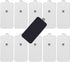 10-Pack Large TENS Electrode Pads - 3.5mm Snap Connectors - High Conductivity, Reusable Electrodes Pads for TENS Massager and Muscle Stimulation