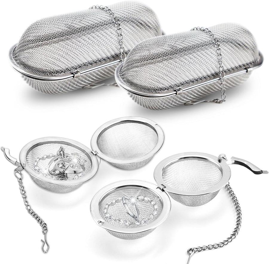 Ultrasonic Cleaner Basket, Stainless Steel Basket for Ultrasonic Jewelry Cleaner, Jewelry Steam Cleaner Basket Small Parts Washing Basket for Jewelry, Watch Parts