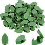 60 Pieces Plant Climbing Wall Fixture Clips with 72 Pieces Acrylic Adhesive Sticker Leaf Fixer Invisible Wall Vines Fixing Clips Hook Plant Vine Traction for Indoor Outdoor Decoration