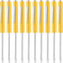 10 Pieces Pocket Screwdriver Mini Tops and Pocket Clips Magnetic Slotted Small Screw Driver with a Single Blade Head for Mechanical, Electrician(Yellow)