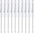 10 Pieces Pocket Screwdriver Mini Tops and Pocket Clips Magnetic Slotted Small Screw Driver with a Single Blade Head for Mechanical, Electrician(White)