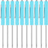 10 Pieces Pocket Screwdriver Mini Tops and Pocket Clips Magnetic Slotted Small Screw Driver with a Single Blade Head for Mechanical, Electrician(Light Blue)