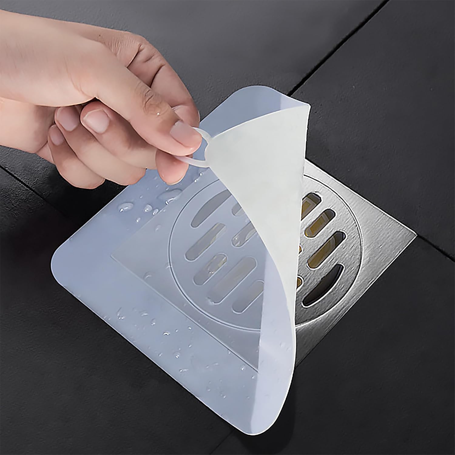 Silicone Tub Stopper Floor Drain Cover, 2 Pieces Sewer Anti-Odor Mat Deodorizing Drain Plugs for Kitchen, Bathroom and Laundry(5x5 inch)