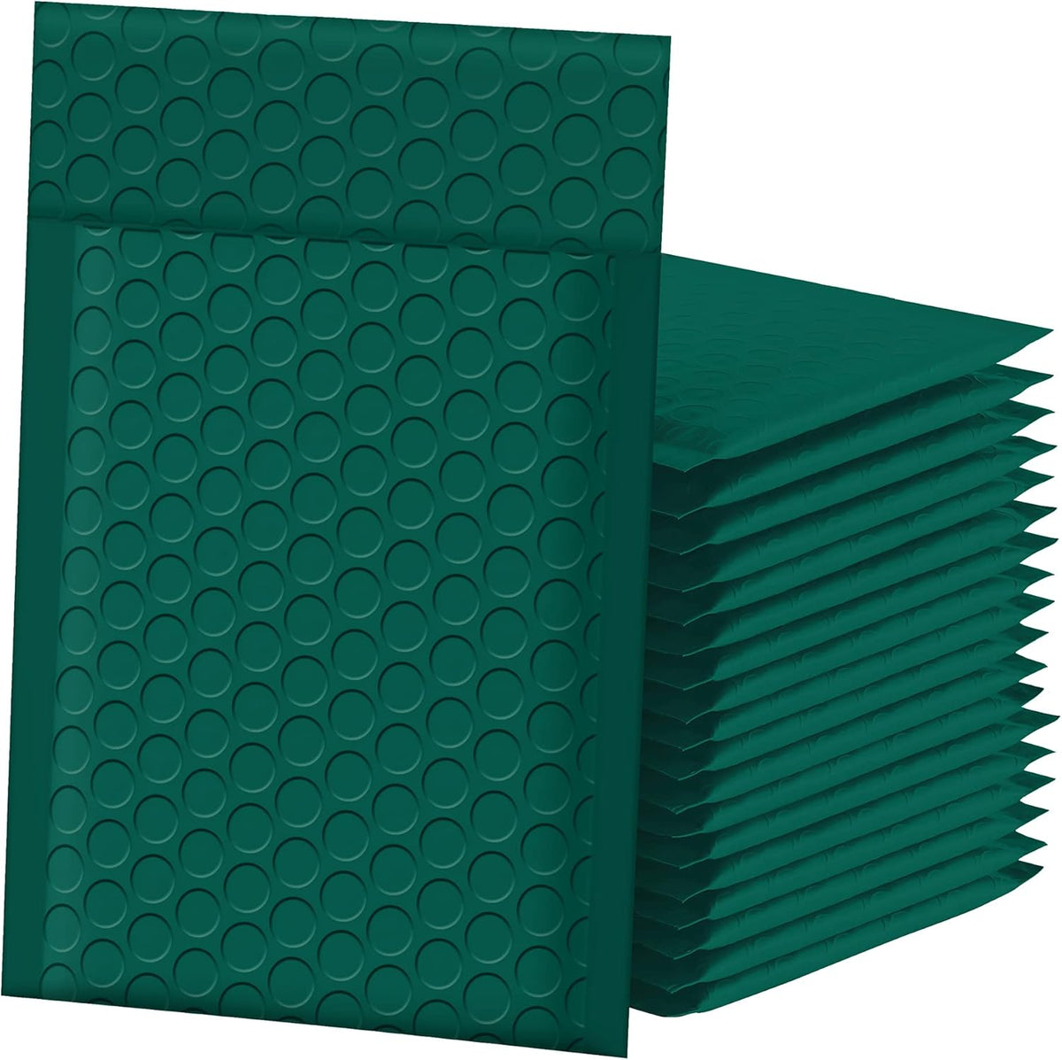 Bubble Mailers 4x8 Inch 50pc Ultramarine Green Shipping Bags, Chic Packaging Bags For Small Business, Colored Padded Mailing Envelopes, Opaque Matte Self Seal Bubble Poly Mailers Bulk #000