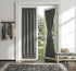 Blackout Door Window Curtains, Dual Rod Pocket Grey Drape for Front Glass French Door, Privacy Thermal Insulated Room Darkening Curtain for Sidelight Window, W 25 x L 72 inch, 1 Panel