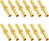Brass Hose Barb Fitting Metals Splicer Mender, 1/4" Barb Hose Union Fuel Gas Water Air (Pack of 12)