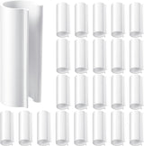32 Pcs PVC Pipe Clips Pool Cover Clamps for Above Ground Pool Greenhouses, Row Covers, Garden, Shelters, Bird Protection, 2.4 Inch Long(for 1/2 Inch PVC Pipe,White)