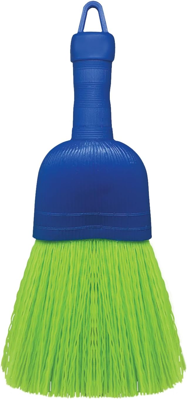 Whisk Broom, Hand Brush, Durable Bristles, Whisks Away Dirt & Debris, Compact, Hang Hole for Easy Storage, Indoor/Outdoor, 1 Pack