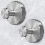 Shower Hooks for Inside Shower,Suction Cup Hooks for Glass Window,Removable Towel Hooks for Bathrooms,2 Packs(Silver)