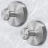 Shower Hooks for Inside Shower,Suction Cup Hooks for Glass Window,Removable Towel Hooks for Bathrooms,2 Packs(Silver)
