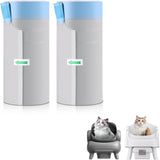 40 Count Automatic Cat Litter Box Bags for Petpivot Autoscooper 11/12 NeakasaM1 Open-Top Self-Cleaning Cat Litter Boxes, Leak-Proof Drawstring Trash Bags Replacement, Unscented,27" x 13",Holds 23 lbs