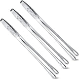3 Pcs 11 Inches Kitchen Tongs Korean BBQ Tweezers for Cooking Stainless Steel Kitchen Tweezers Grill Food Yakiniku Cooking Clamp Tool for Salad, Fish, Steak, Barbecue, Buffet, Meat