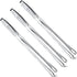 3 Pcs 11 Inches Kitchen Tongs Korean BBQ Tweezers for Cooking Stainless Steel Kitchen Tweezers Grill Food Yakiniku Cooking Clamp Tool for Salad, Fish, Steak, Barbecue, Buffet, Meat