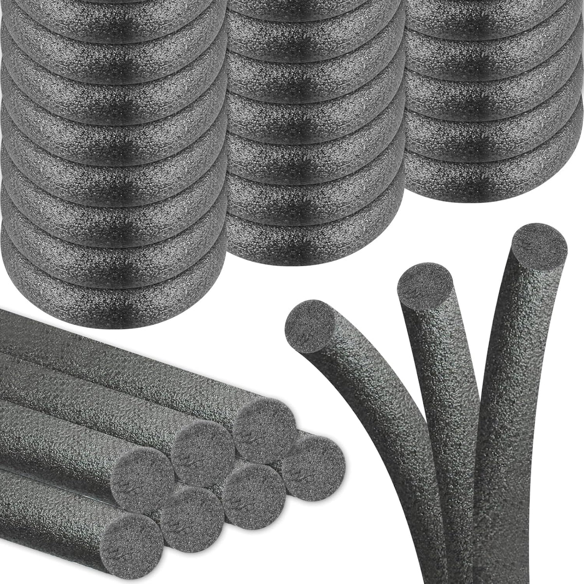 Foam Backer Rod for Gaps Concrete Crack Filler Joints Foam Gap Filler Caulk Saver Backing Rod Filler Rope Concrete Joint Filler (1 Inch X 10 Feet)