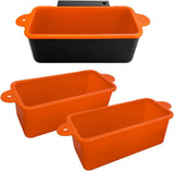2 Pack Blackstone Silicone Grease Cup Liners for 36 28 22 17 Inch Griddle, Reusable Catcher Liner Grill Tray Blackstone Accessories, Replacement of Aluminum Foil Drip Pans, Orange