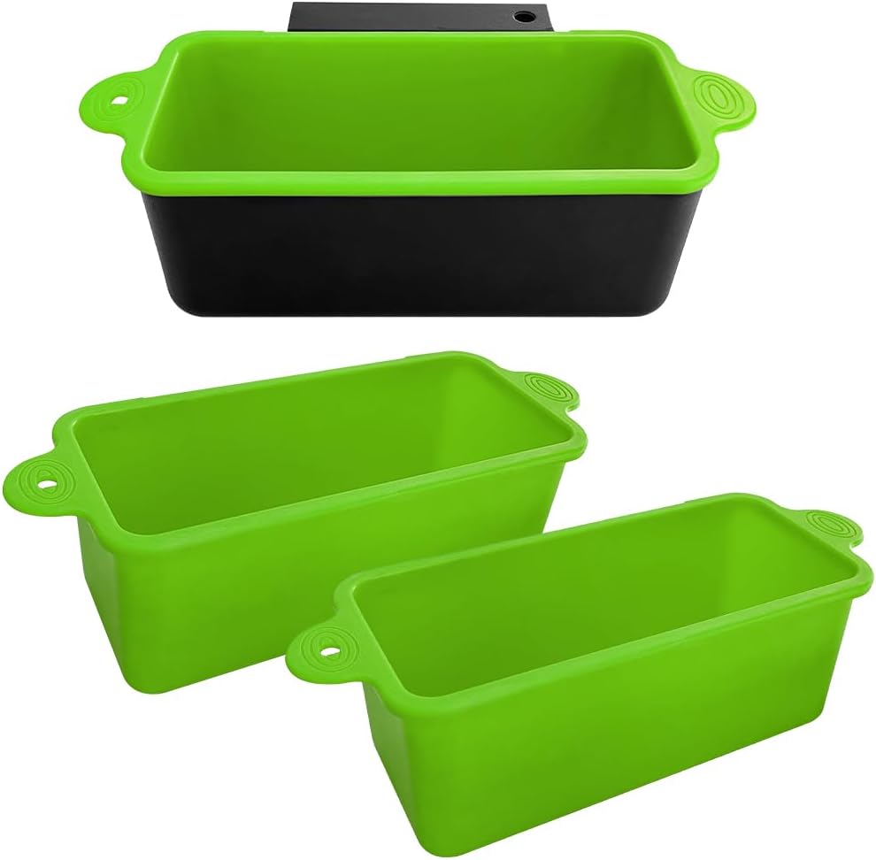 2 Pack Blackstone Silicone Grease Cup Liners for 36 28 22 17 Inch Griddle, Reusable Grease Catcher Liner Grill Grease Tray Blackstone Accessories, Replacement of Aluminum Foil Drip Pans, Green