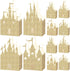 30 Pieces Castle Box Princess Candy Box Glitter Castle Favor Treat Gift Princess Party Decorations Baby Shower Wedding Supplies(Gold)