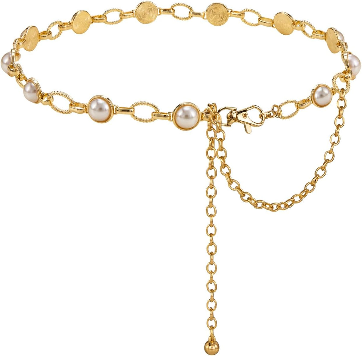 Fashion Waist Chain Belts for Women Ladies Adjustable Belly Body Belt Chains Jewelry Accessories for Dress