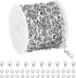 13 Feet Stainless Steel Chains for Jewelry Making Lovely Dolphins Link Chain Roll with Lobster Clasps and Jump Rings for Jewelry Crafts DIY