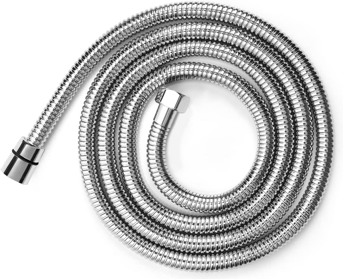 Shower Hose Extra Long 118 Inches 304 Stainless Steel Handheld Shower Head Hose,tandard G1/2（0.8” or 20mm）Connector(Chrome)