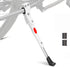 Bike Kickstand, Adjustable Alloy Aluminum Bicycle Kickstand for Road Mountain Bike, Fit 20" 24" 26" Wheels, White