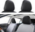 2 Packs Car Headrest Covers, Anti-Dirty Soft Headrest Comfort Seat Cover Protector, All-Season Universal Car Headrest Covers for Interior Decoration & Protection Fits Truck SUV Car