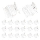 20 Pcs Hot Roller Clips for Hair, Curler Claw Clip for Women Hair Section Styling (White, 2inch)