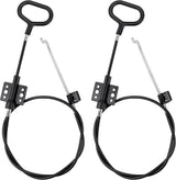 Sofa Recliner Cables Sofa and Reclined Chair Replacement Part D Ring Couch Recliner Pull Handle with S Tip for Cable Total Length 36.5 Inch Exposed Length 5Inch (2 Pack Black)