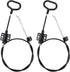 Sofa Recliner Cables Sofa and Reclined Chair Replacement Part D Ring Couch Recliner Pull Handle with S Tip for Cable Total Length 36.5 Inch Exposed Length 5Inch (2 Pack Black)