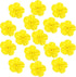 16 Pieces Hummingbird Feeders Replacement Flowers, Feeding Ports Pet Bird Feeder Replacement Parts Bee Guards for Outdoors Hanging Hummingbird Feeder, Fit in 7 mm/ 0.28" Holes(Yellow)