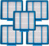 5-Pack Replacement HEPA Filter for Shark ION,IQ,EZ AI Series Vacuum AV2501AE RV1001AE AV910/911S/912S/915S AV753 RV100AE UR1000SR AV2001WD RV1001 AV752 AV2820S Part Fit 