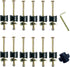 12 PCS Long Trampoline Screws and Bolts, Trampoline Bolts and Nuts, Trampoline Enclosure Pole Gap Spacers,Trampoline Replacement Accessories