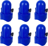Large Trampoline Enclosure Pole Caps with Screw-in Bolts, Only Fit for Pole 1.5 Inch Diameter, 6 Piece, Blue,Trampoline Pole Toppers