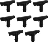 8 Pack Trampoline Plastic T-Connector, Trampoline Pole Cap Tops-T Tube Connectors, Enclosure Replacement Parts for Connect Top Ring Net and Fiberglass Rods, Black