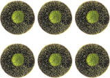 6 Pack Sunflower Wreath Center, 4.5 inch Disc Florets of Sunflower Center for DIY Flower Deco Mesh Wreath,Foam Flower Head