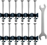 Large Trampoline Screws and Bolts Replacement, M8 X 3.62in/92mm Screws for Simple Repair Trampoline Legs, 12 Pcs