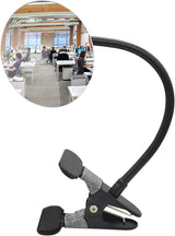 Clip On Security Mirror, Convex Cubicle Mirror for Personal Safety and Security Desk Rear View Monitors or Anywhere (3.35", Round)