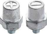 3/8"-16 Thread Male Lead Side Post Battery Terminal Charging Posts, Standard Side Post 3/8" Battery Post Adapter (+/-) Compatible with GM Post, Pack of 2